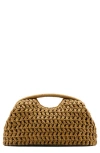 Mango Natural Fiber Frame Clutch