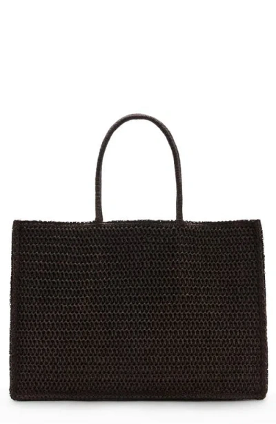 Mango Natural Fiber Tote In Brown