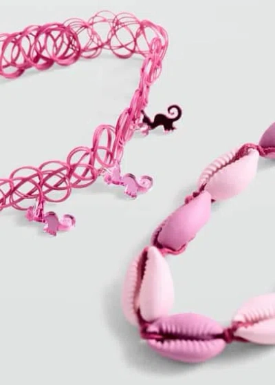 Mango Kids' Necklace Pink