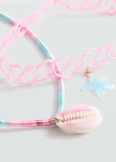 Mango Kids' Necklace Pink