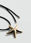 MANGO NECKLACE STAR CORD GOLD