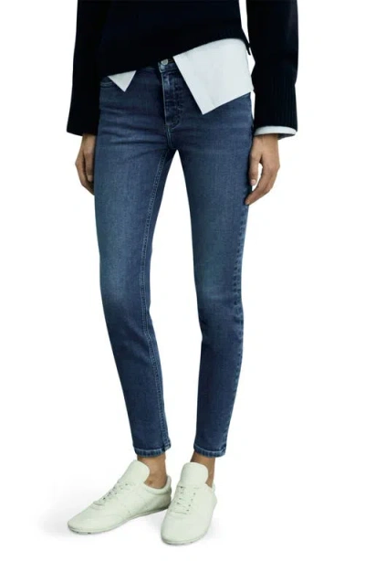 Mango Women's Maternity Skinny Jeans In Dark Blue