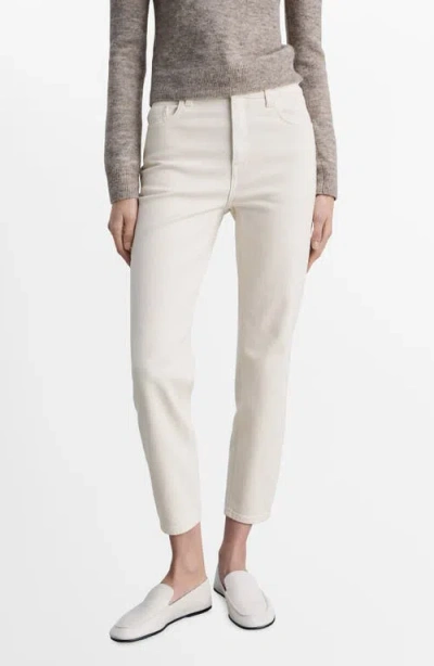 MANGO MANGO COMFORT HIGH WAIST STRAIGHT LEG JEANS
