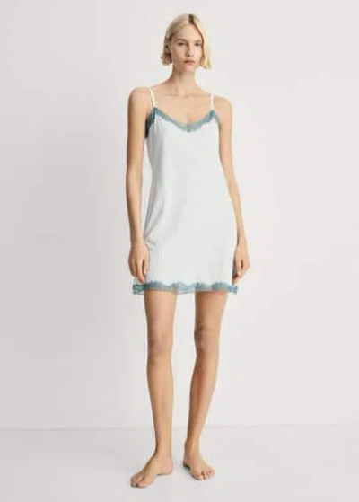 Mango Nightie Aqua Green
