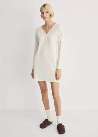 Mango Knitwear Nightgown Vanilla