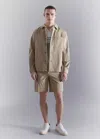 Mango Non-iron Overshirt With Pocket In Brown