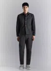 Mango Non-iron Overshirt With Pocket In Gray