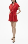 Mango Combi-short Ceinture Rouge - Femme - M -  In Red