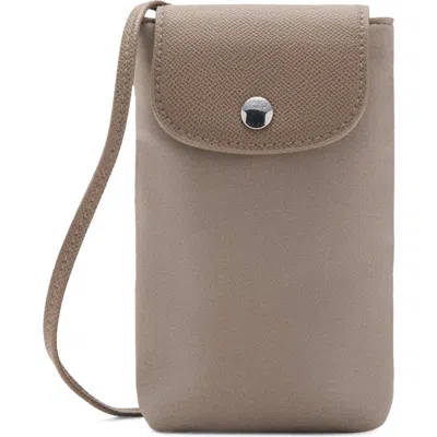 Mango Nylon Phone Crossbody Bag In Neutral