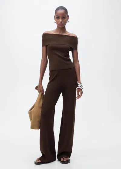 Mango Top Chocolat - Femme - M -