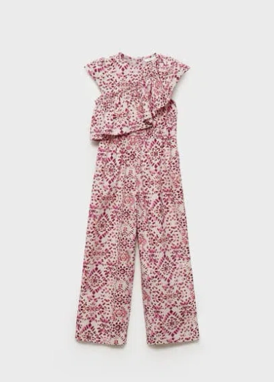 Mango Kids' One-piece Suit Pink