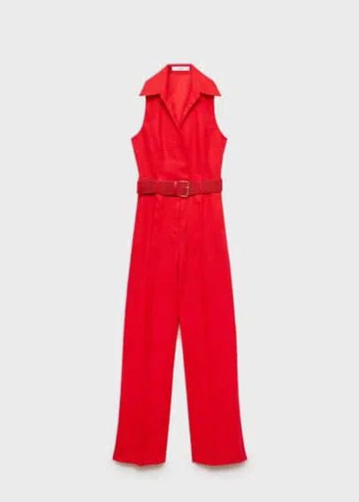 Mango One-piece Suit Red