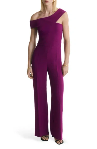 MANGO MANGO ONE-SHOULDER JUMPSUIT