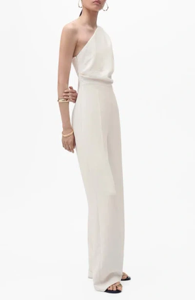 MANGO MANGO ONE-SHOULDER JUMPSUIT
