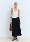 Mango Open-back Cotton Top Off White