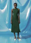 Mango Robe Vert - Femme - S -  In Green