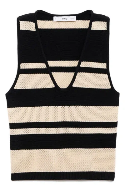 MANGO MANGO OPEN STITCH SWEATER TANK