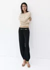 Mango Open-knit Lurex Sweater In Multi