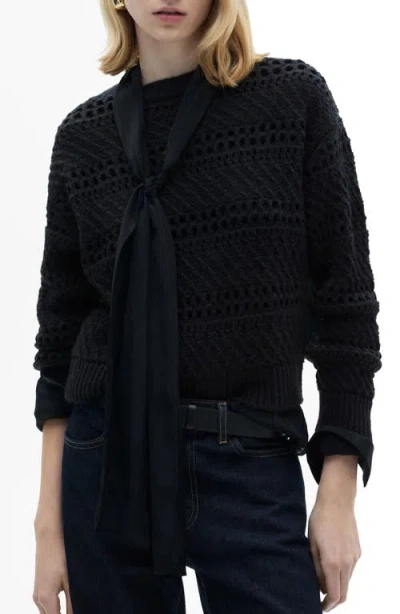 MANGO MANGO OPENWORK SWEATER