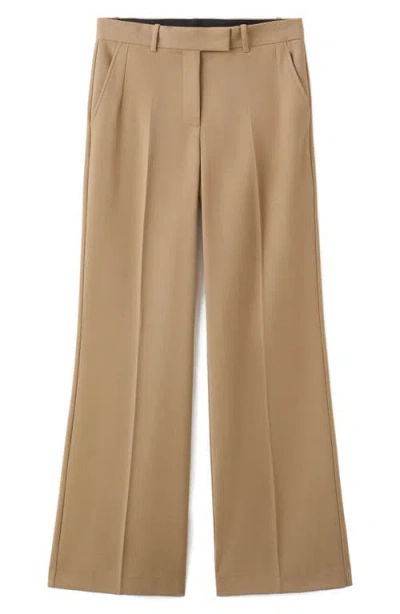 Mango Osaka Wide Leg Pants In Brown
