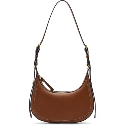Mango Oval Faux Leather Shoulder Bag