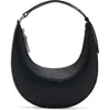 Mango Oval Faux Leather Shoulder Bag In Black