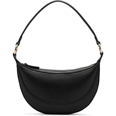 MANGO MANGO OVAL FAUX LEATHER SHOULDER BAG