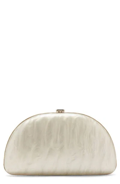 Mango Oval Frame Clutch In Neutral