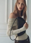 Mango Oval Shoulder Bag Black