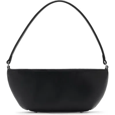 Mango Oval Shoulder Bag In Black