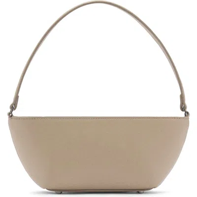Mango Oval Shoulder Bag In Off White