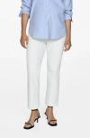 Mango Maternity Straight Jeans White In White