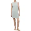 Mango Overdyed Cotton Blend Terry Nightgown In Green