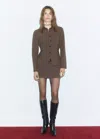 Mango Overshirt Square In Brown
