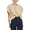 Mango Oversize Button-up Shirt In Neutral