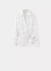 Mango Oversize Check Shirt In Sand