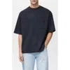 Mango Oversize Cotton T-shirt In Black