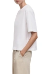 Mango Oversize Cotton Blend T-shirt In White