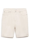 Mango Oversize Denim Bermuda Shorts In White