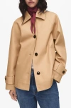 Mango Oversize Jacket In Multi