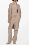 Mango Cardigan Maille Oversize In Sand