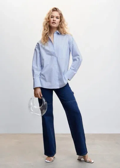 Mango Shirt Sky Blue