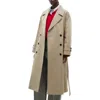 Mango Oversize Tie Waist Double Breasted Trench Coat In Khaki