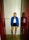 Mango Oversized Cotton Jacket In Blue