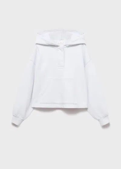 Mango Sweat-shirt Oversize Capuche Bleu Ciel - Enfants - 13-14 Ans -  Kids In White