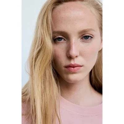 Mango Oversized Short Sleeve T-shirt In Pink