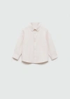 MANGO - CHEMISE OXFORD EN COTON SABLE - 4-5 ANS - ENFANTS