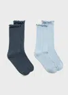 Mango Chaussette Bleu Ciel - Enfants - L -  Kids In Blue