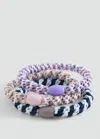 Mango Scrunchies 3 Pack Silver