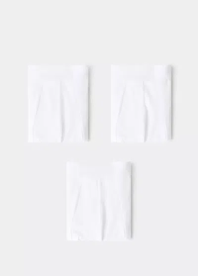 Mango Pack Of 3 Cotton Boxer Briefs In White